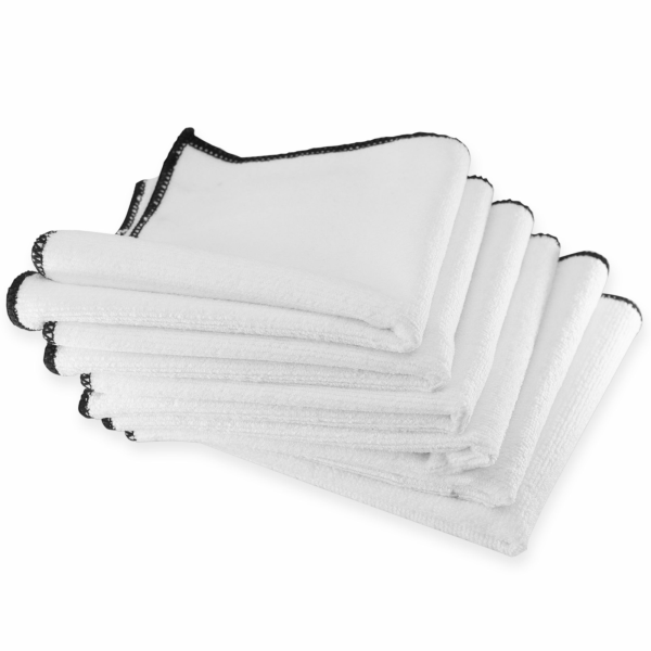 ValetPRO Multi Purpose Microfibre 6 pack white Allround Microfibre Cloths 6 pack
