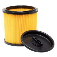 Faltenfilter mit Verschlussdeckel passend für Caramba Nass Trocken Sauger AUTO 5.0