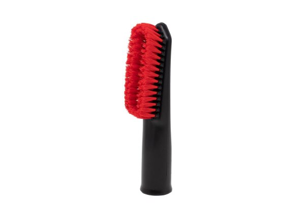 Universal hand brush USB, 35mm, red bristles, Made in Germany