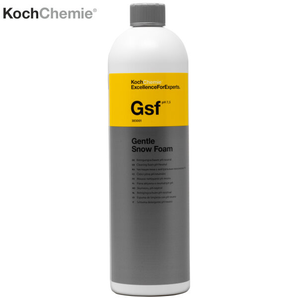 Koch Chemie GSF Gentle Snow Foam 1L Cleaning Foam - Pre-Cleaning - Shampoo - Insect Remover