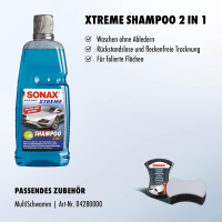 SONAX Xtreme Shampoo 2in1 - Car shampoo - 1L