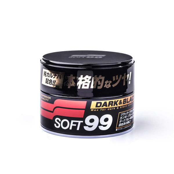 Soft99 Dark & Black Wax, Auto Hartwachs, für schwarze/dunkle Autolacke, 300 gr