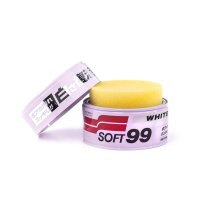 Soft99 White Soft Wax, Auto Hartwachs, f&uuml;r wei&szlig;e/helle Autolacke, 350 gr