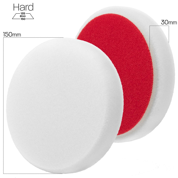 Menzerna Hard Cut Pad Standard white - 150 mm - P150H
