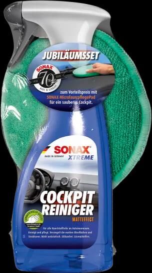 SONAX Special Offer Set XTREME Cockpit Cleaner Matte Effect + Microfibre Pad