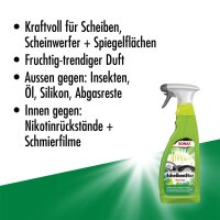 SONAX ScheibenStar - Powerful cleaner for vehicle windows, headlights and mirror surfaces. 750ml spray bottle