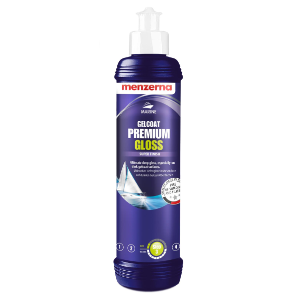 Menzerna Gelcoat Premium Gloss - High Gloss Boat Polish - 250 ml
