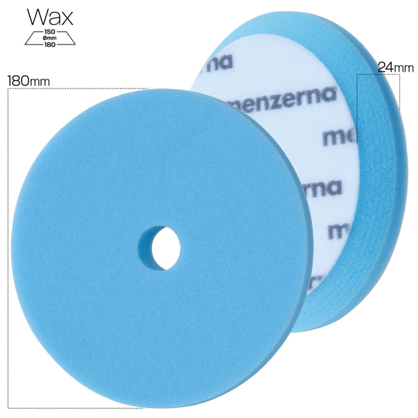 Menzerna Wax Foam Cut Premium Pad - 180 mm - blue