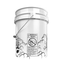 Nuke Guys Wash Bucket - White 5 GAL Wash Bucket for Shampoo
