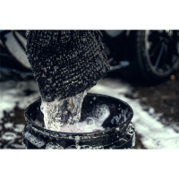 Nuke Guys - Shiny Wheels 2in1 Set Washing + Drying - Microfibre Washing Glove 145 GSM + Microfibre Drying Cloth - 1400 GSM, 40x40cm - packaged.