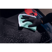 Nuke Guys - See Through - Microfibre Waffle Cloth - 450 GSM, 35x35cm - mint surface / white edge - pack of 4