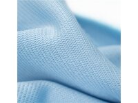 Microfibre cloth for glass cleaning, tight microfibre structure, 40x40cm, 270 GSM, stitched, blue
