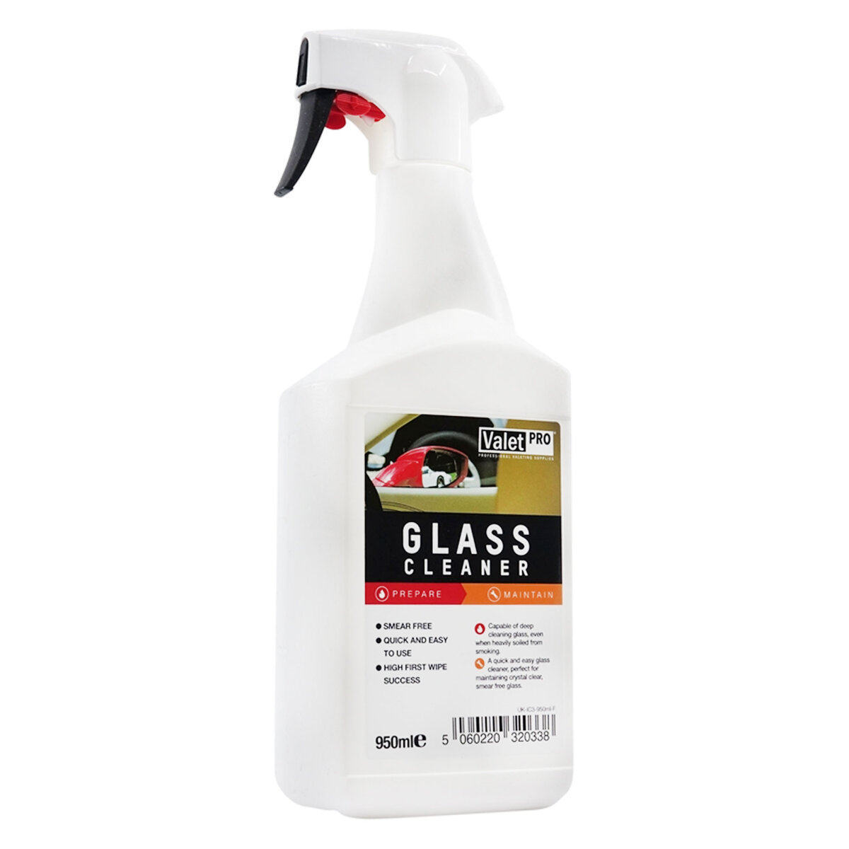 ValetPRO Glas Reiniger 0,5 Liter Sprühflasche / Glass