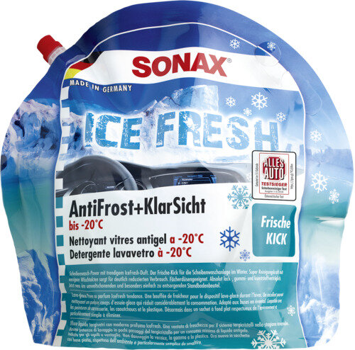 SONAX Antifrost&ClearSight up to -20°C, 3 litre concentrate container IceFresh