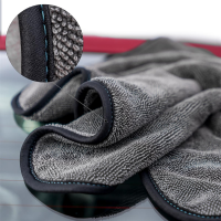 Microfibre cloth - 40x55cm, 1000 GSM, dark grey - loose