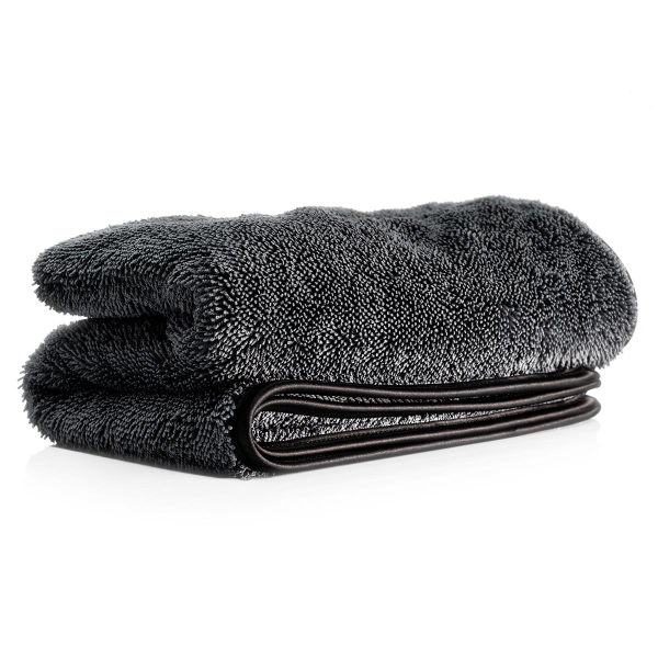 Microfibre drying towel - 50x80cm, 1000 GSM, dark grey - bulk unpacked, unlabelled