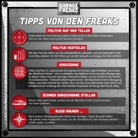 Garage Freaks Polierpads - made by menzerna - 150mm Polierfläche - 125mm Klettfäche