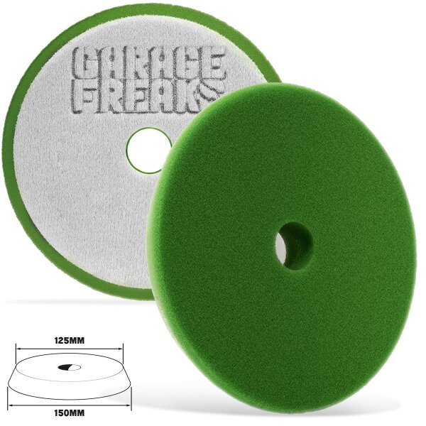 Garage Freaks Polishing Pad Finish Cut Foam Pad - soft, green, 150mm