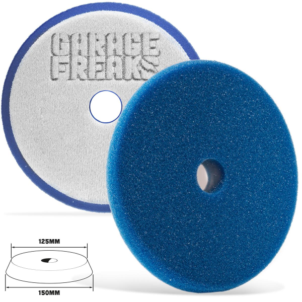 Garage Freaks Polierpad Shield Wax Foam Pad - ultra soft, blau, 150mm