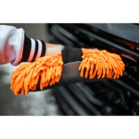 Nuke Guys - 2 Way Wonder - Chenille - Insect Net Strap On Wash Sponge Orange