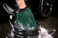 Nuke Guys - Chenille Wash Glove dark green