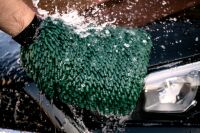 Nuke Guys - Chenille Waschhandschuh dunkelgrün