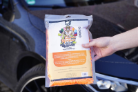 Nuke Guys - Chenille Waschhandschuh orange