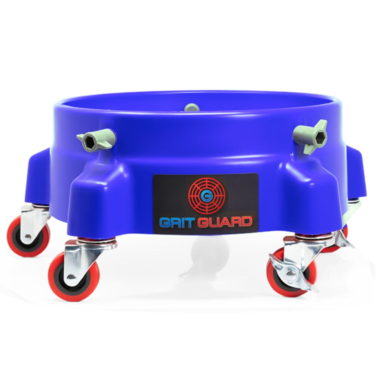 Grit Guard Black 5 Caster Bucket Dolly with decal, 49,95