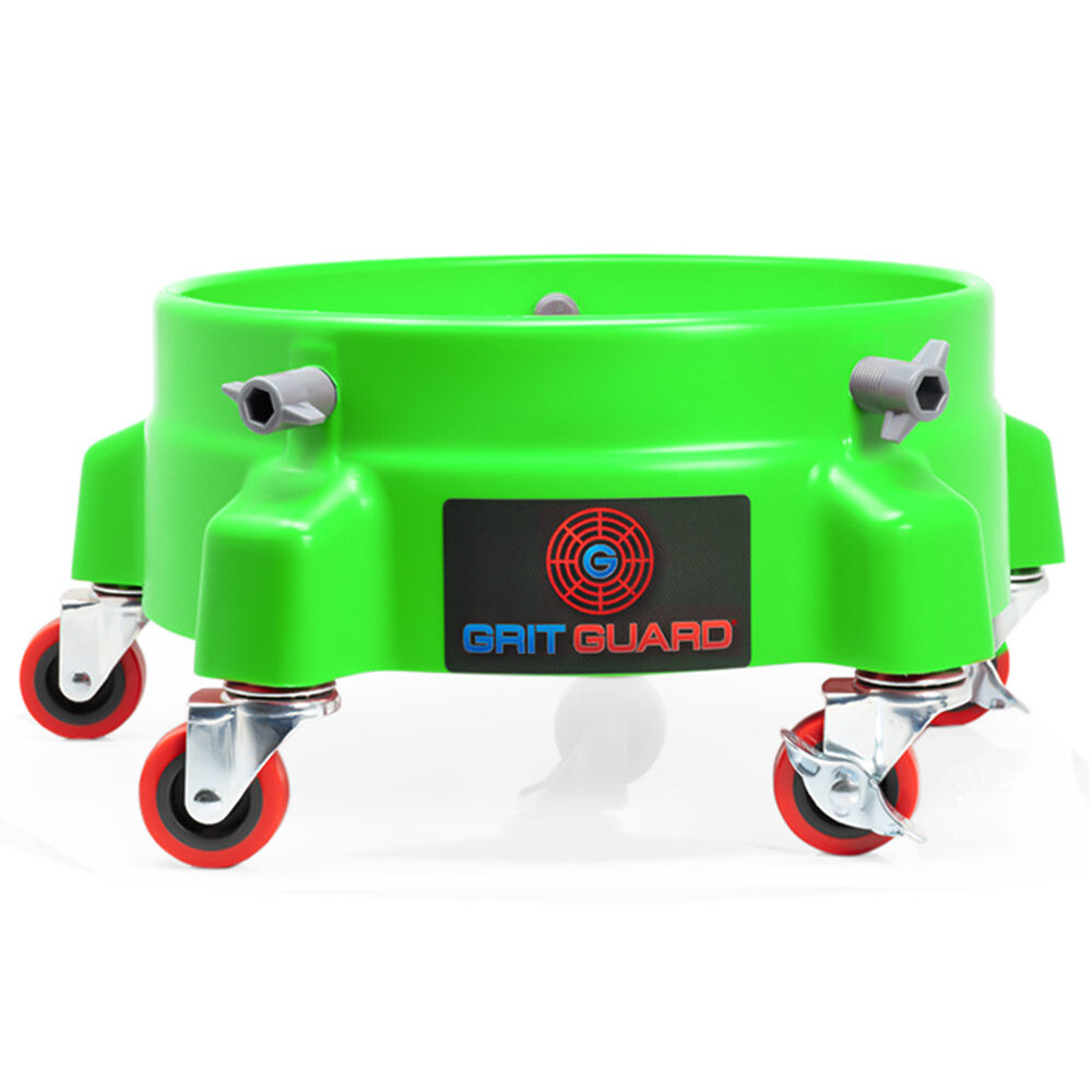 Grit Guard Black 5 Caster Bucket Dolly with decal grün, 49,95