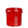 GritGuard Wascheimer 3,5 GAL (13 l) ohne Aufdruck rot