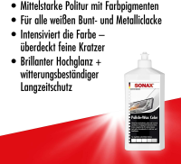 SONAX Polish+Wax Color white 500ml