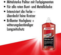 SONAX Polish+Wax Color red 500ml