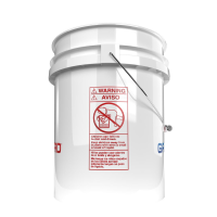 Grit Guard Wascheimer 5 Gal weiß Logo