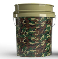 Magic Bucket Wascheimer 5 US Gallonen (ca. 20 Liter) Camouflage Green