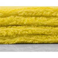 Edgeless superfluff 550 GSM 40x40cm microfiber cloth yellow