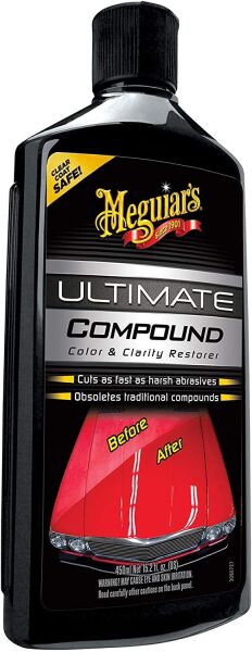 Meguiar’s® Ultimate Compound Autopolitur für Spiegelglanz, Farbauffrischung & Kratzerentfernung 450ml