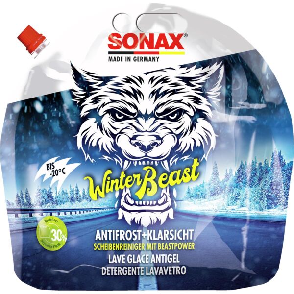 Sonax WinterBeast AntiFrost+KlarSicht Scheibenreiniger gebrauchsfertig bis -20 °C 3L