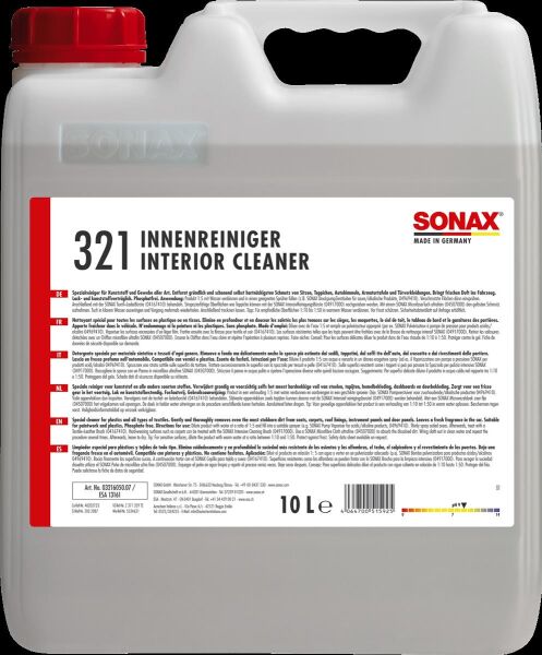 Sonax Profiline Interior Cleaner InnenraumReinger 10L