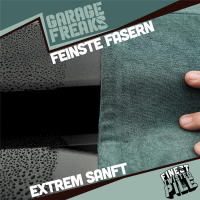 Garage Freaks - Set of 2 - FINEST TWISTED PILE - Drying cloth 50x80cm & 40x40cm, 1000 GSM