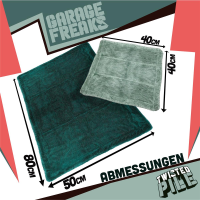 Garage Freaks - Set of 2 - TWISTED PILE - Dry Cloth 50x80cm & 40x40cm, 1500 GSM