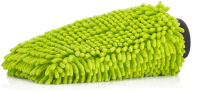Chenille Waschhandschuh hellgrün