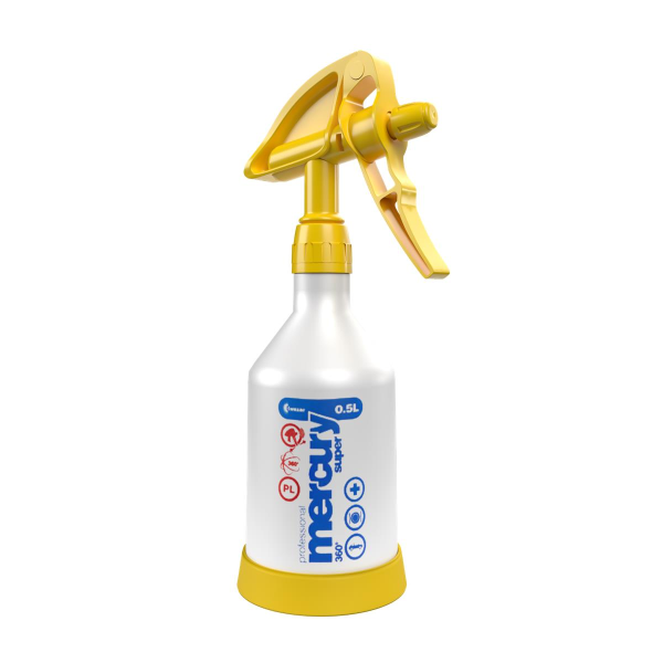 Mercury Super PRO+ 360 Grad VITON gelb Sprühflasche 0,5 Liter