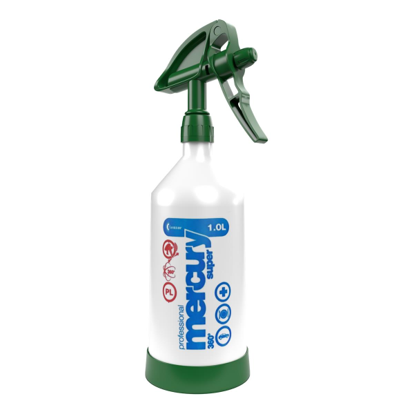 Mercury Super PRO+ 360 Grad VITON grün Sprühflasche 1,0 Liter