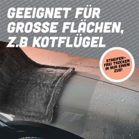 Nuke Guys - Gamma Dryer L - microfiber dryer sheet - 1400 GSM - gray 40 x 60 cm