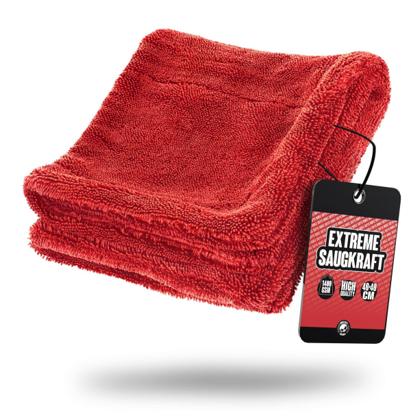 Nuke Guys - Gamma Dryer S - microfiber dryer sheet - 1400 GSM - red 40 x 40 cm