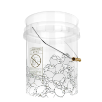 Nuke Guys Wascheimer Transparent 5 GAL Skullparade Clear...