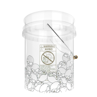 Nuke Guys Wascheimer Transparent 5 GAL Skullparade Clear Bucket