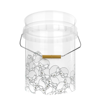 Nuke Guys Wascheimer Transparent 5 GAL Skullparade Clear Bucket