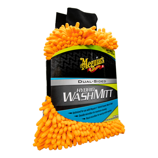 Meguiar’s® Hybrid Wash Mitt Mikrofaser Waschhandschuh doppelseitig