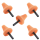 Flex Kegel Polierschwamm PK-O 35 HEX 5 Stück orange
